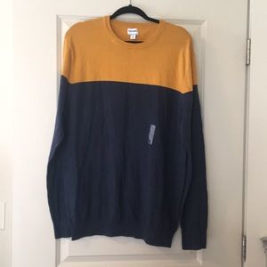 Men’s color block sweater